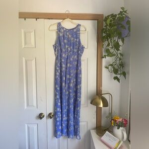 Vintage Chadwick’s dress/blue dress with flowers